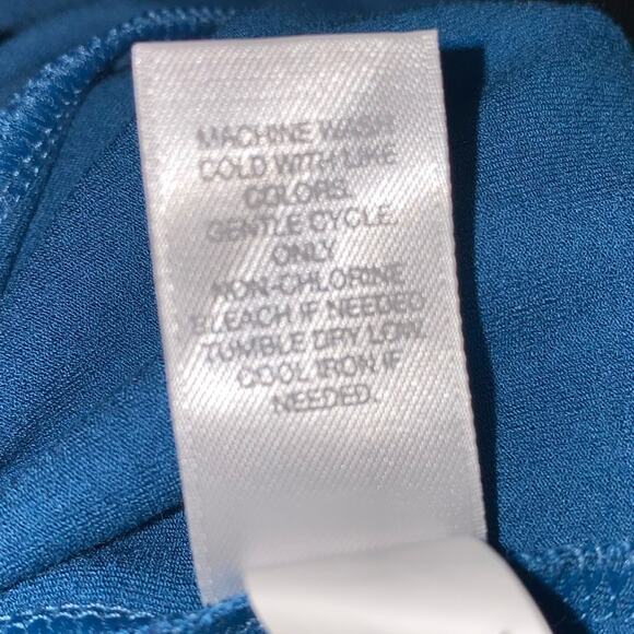 J. Jill Wearever Collection Blue Long Sleeve Crewneck Tunic Top Size Small - Picture 7 of 7